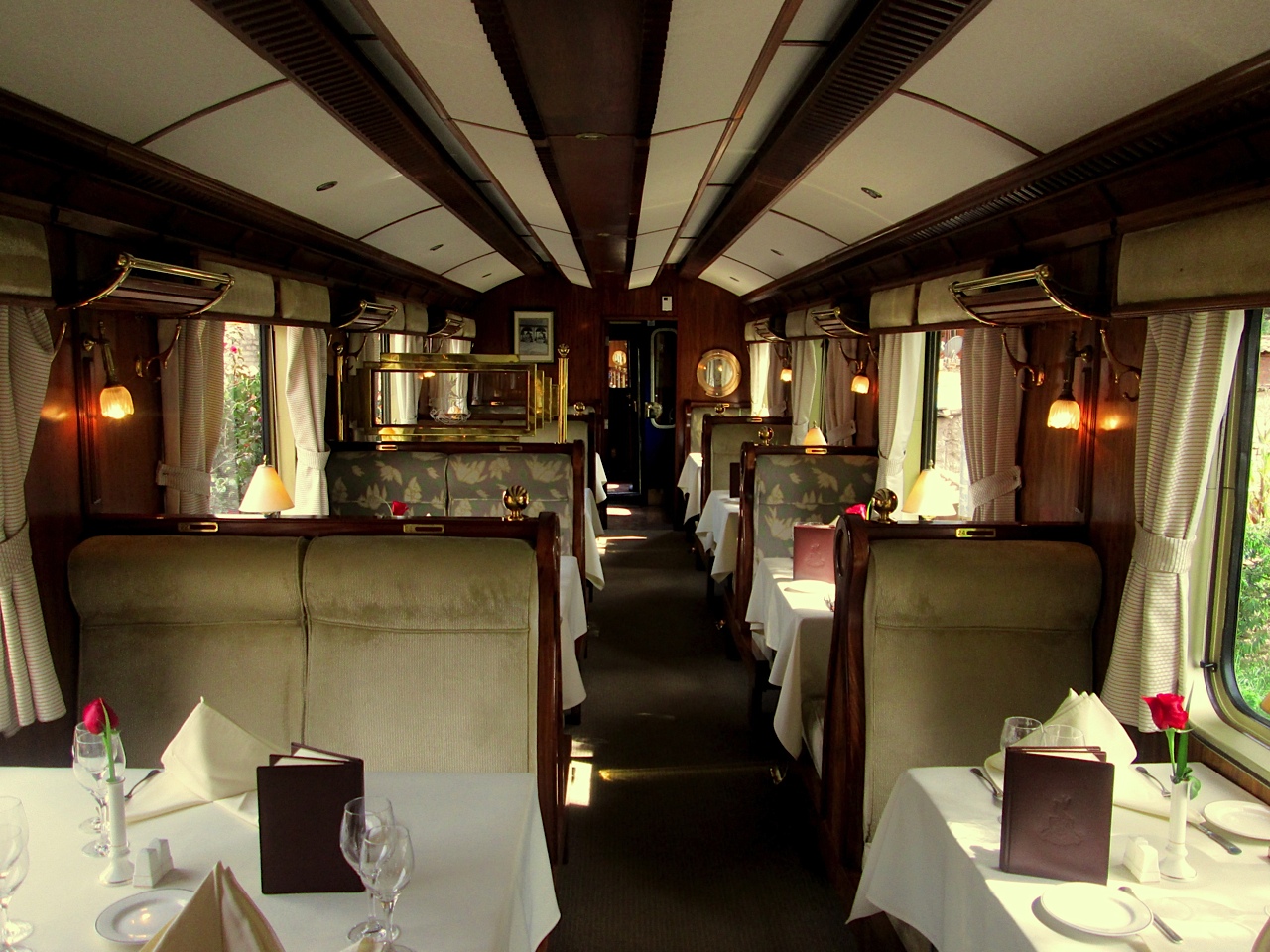 The Hiram Bingham Train Dining Car