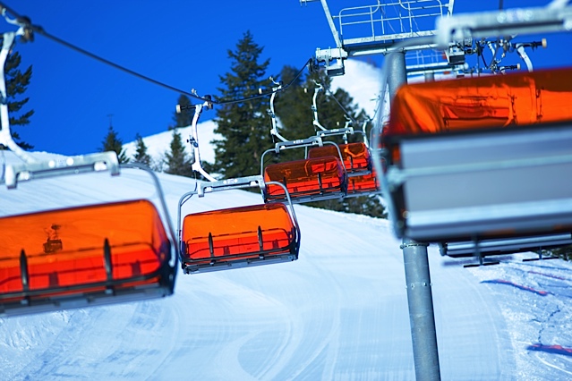 Canyons Resort's Orange Bubble Chair is heated
