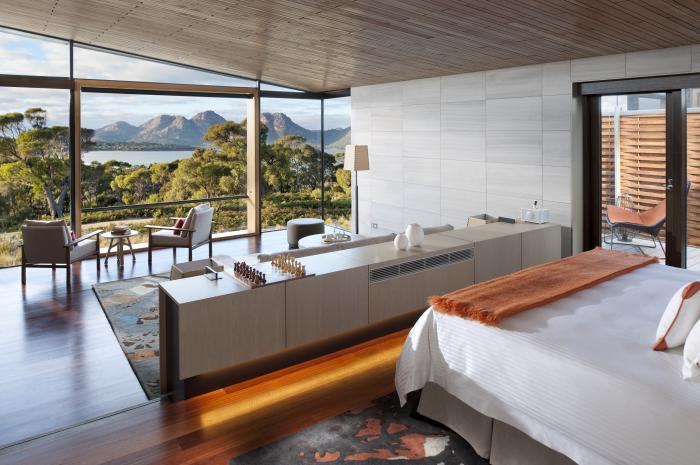 Our suite at Saffire Freycinet, Tasmania, Australia