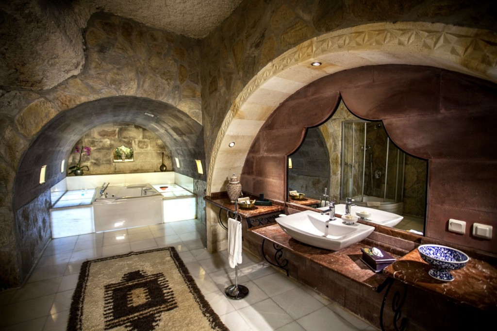Harem bathroom in Meseum Hotel, Cappodocia, Turkey