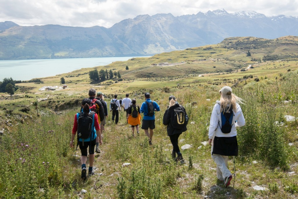 Hiking is a daily activity at Aro Ha retreat, New Zealand