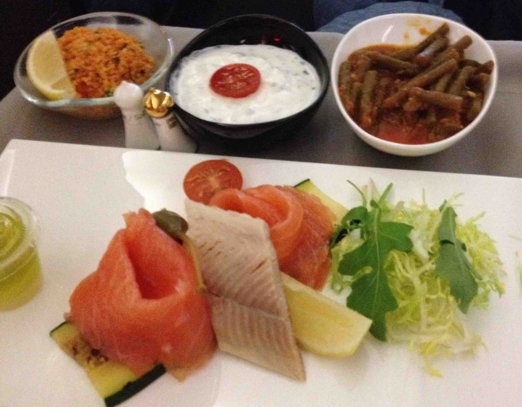 Mezze & appetizer on Turkish Airlines Business class service