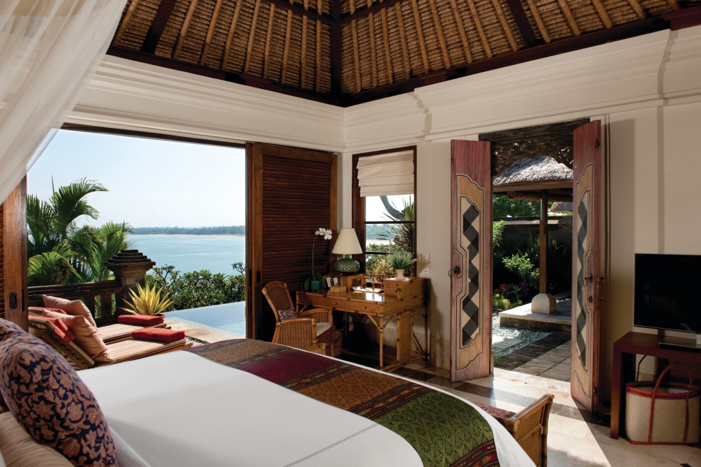 Bedroom with a view at Four Seasons Jimbaran, Bali