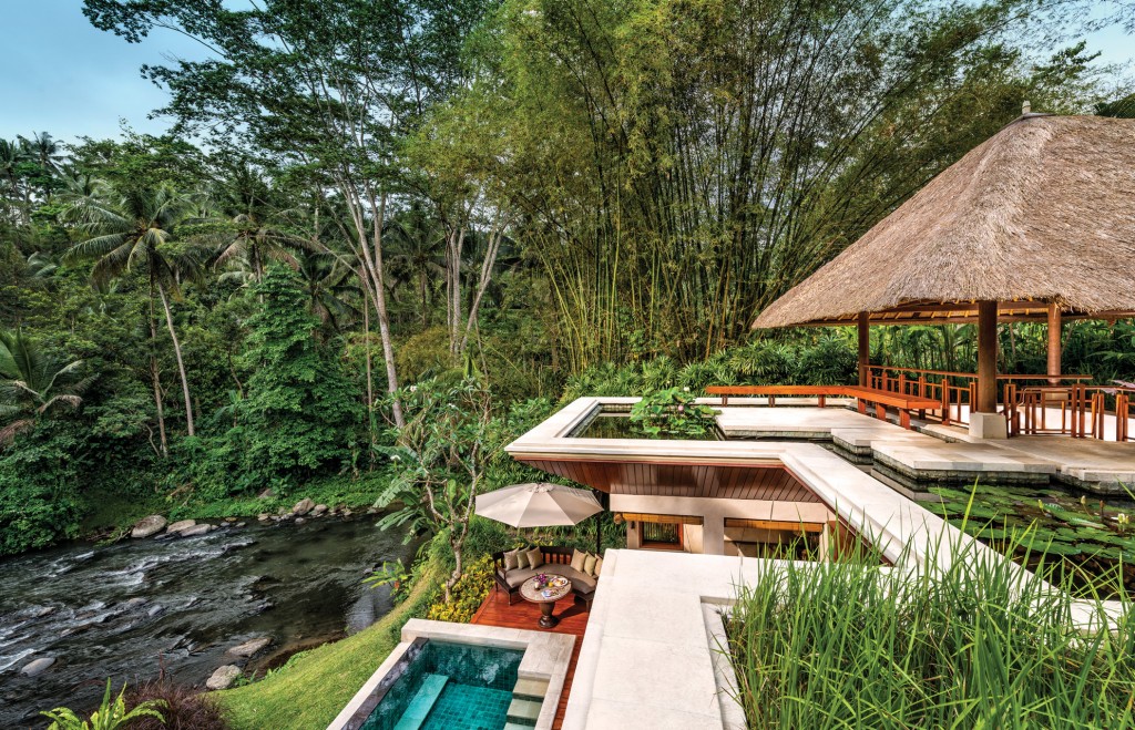 Luxury riverside villa at Four Seasons Sayan, Bali