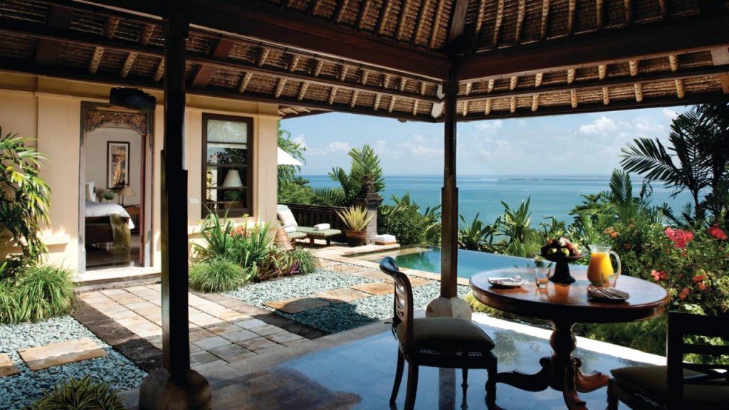 Outdoor living room at Four Seasons Jimbaran, Bali