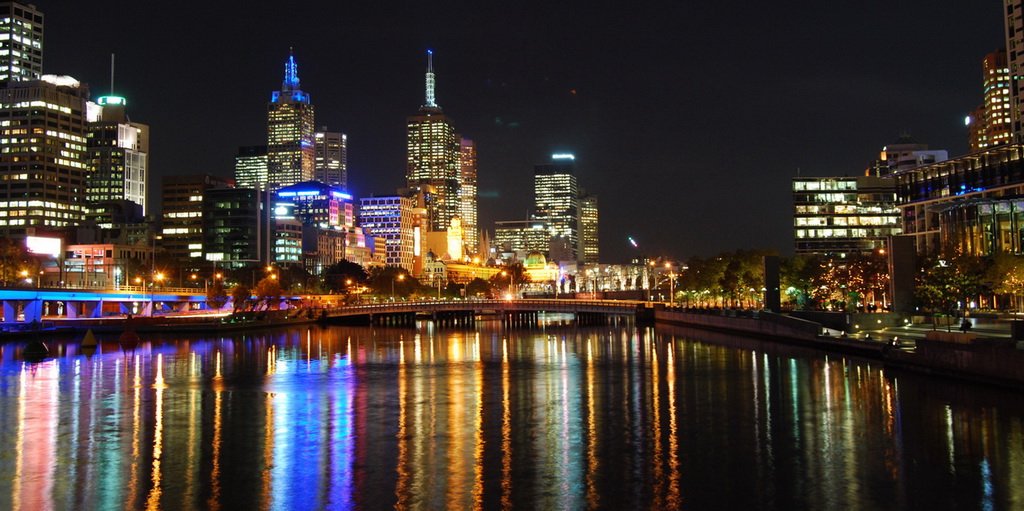 Melbourne-at-night