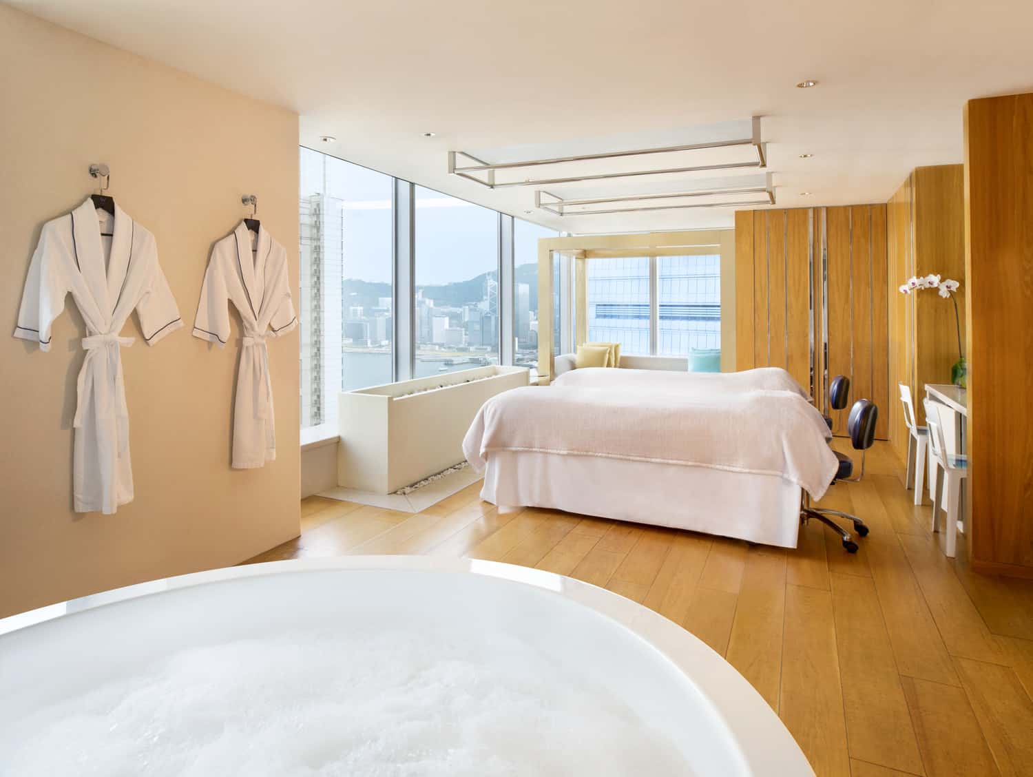 Beautiful spa suite at the Bliss Spa in W Hong Kong